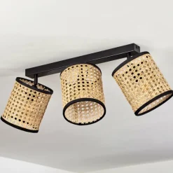 hofstein Plafonnier Jonas Noir, 3 lumières