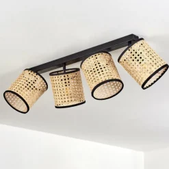 Luminaires Scandinaves-hofstein Plafonnier Jonas Noir, 4 lumières