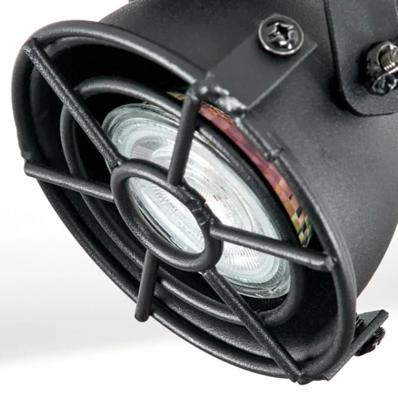 Lampes Industrielles-hofstein Plafonnier Jonsered LED Noir, 1 lumière