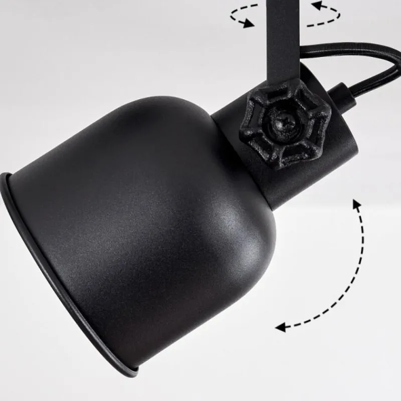 Lampes Industrielles-hofstein Plafonnier Juliboy Noir, 4 lumières