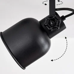 Lampes Industrielles-hofstein Plafonnier Juliboy Noir, 3 lumières