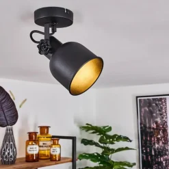 hofstein Plafonnier Juliboy Noir, 1 lumière