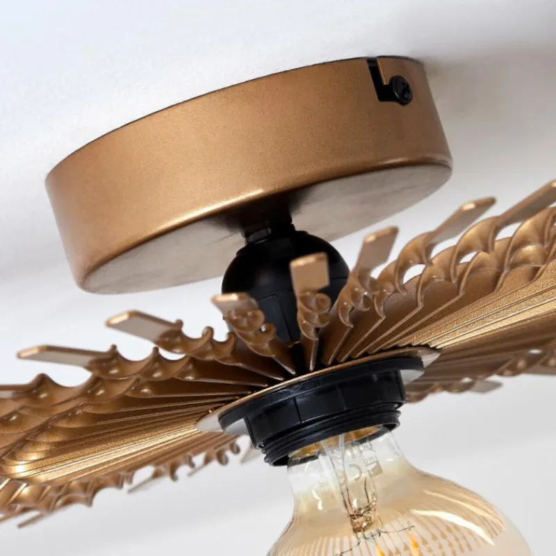 Lampes Dorées-hofstein Plafonnier Julie Or, Noir, 1 lumière