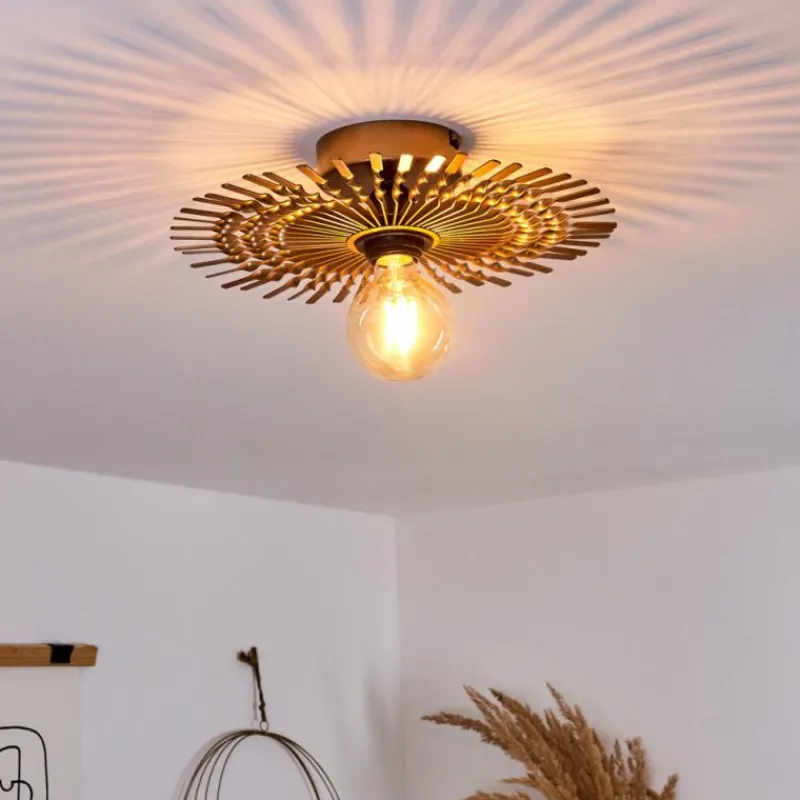 Lampes Dorées-hofstein Plafonnier Julie Or, Noir, 1 lumière