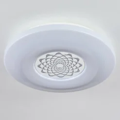 hofstein Plafonnier Kaas LED Chrome, Blanc, 1 lumière