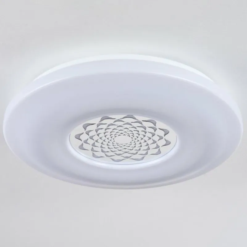 hofstein Plafonnier Kaas LED Chrome, Blanc, 1 lumière