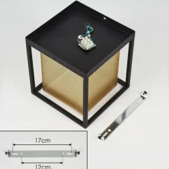 Lampes Dorées-hofstein Plafonnier Kabul Noir, 1 lumière