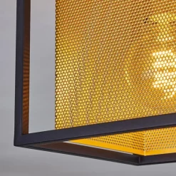 Lampes Dorées-hofstein Plafonnier Kabul Noir, 1 lumière