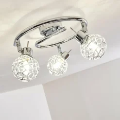 hofstein Plafonnier Kalipuro Chrome, 3 lumières* Spots Et Projecteurs
