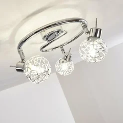 hofstein Plafonnier Kalipuro Chrome, 3 lumières* Spots Et Projecteurs