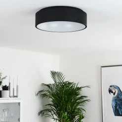 hofstein Plafonnier Kampal LED Noir, 1 lumière