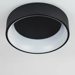 hofstein Plafonnier Kampal LED Noir, 1 lumière