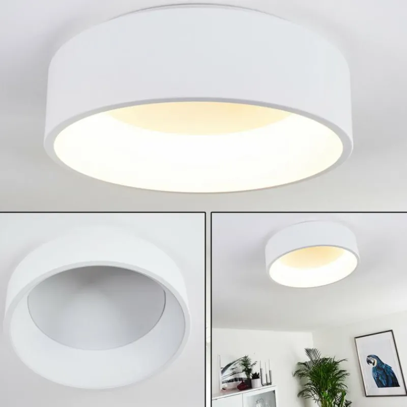 hofstein Plafonnier Kampala LED Blanc, 1 lumière* Éclairage Led
