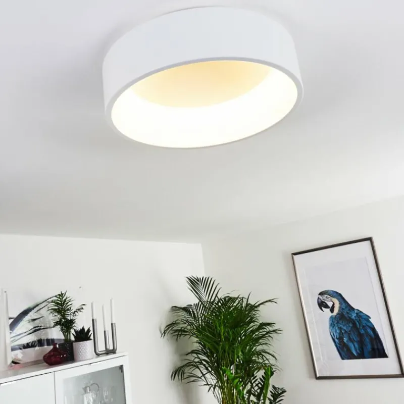 hofstein Plafonnier Kampala LED Blanc, 1 lumière* Éclairage Led