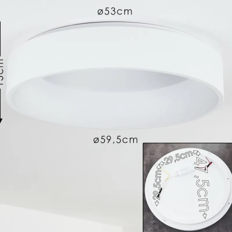 hofstein Plafonnier Kampala LED Blanc, 1 lumière