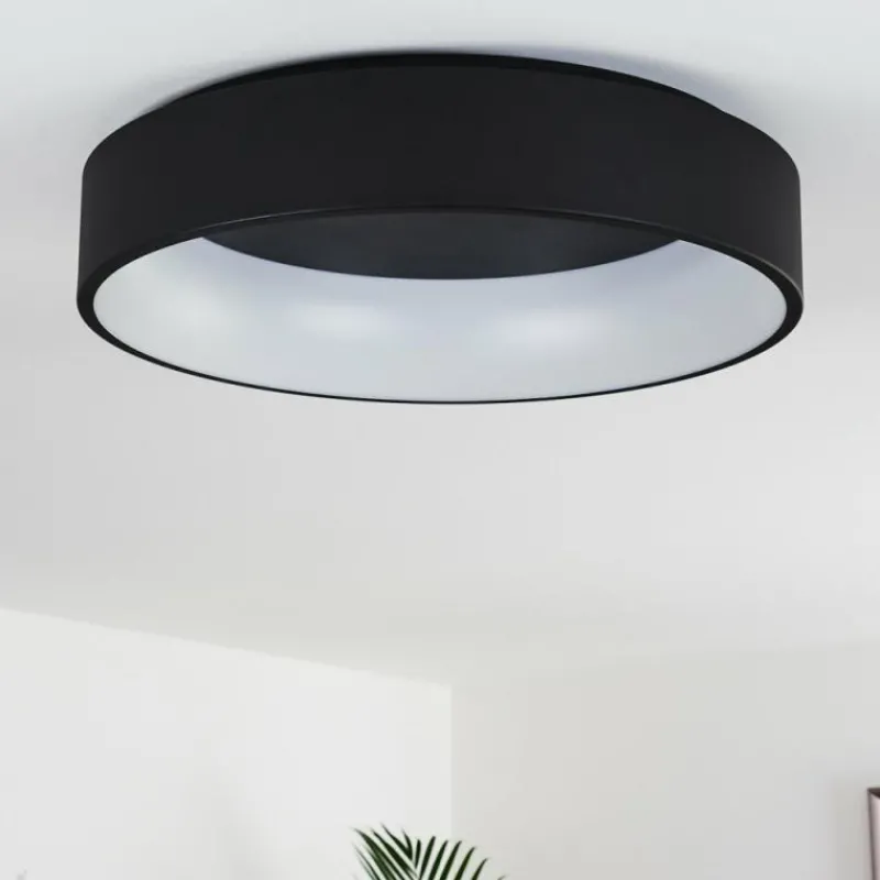 hofstein Plafonnier Kampala LED Noir, 1 lumière