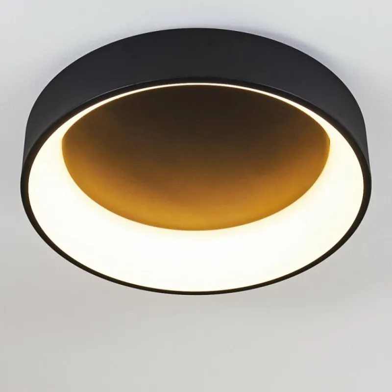 hofstein Plafonnier Kampala LED Noir, 1 lumière