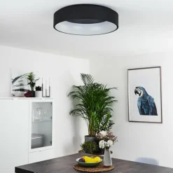 hofstein Plafonnier Kampala LED Noir, 1 lumière