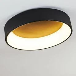 hofstein Plafonnier Kampala LED Noir, 1 lumière