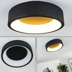 hofstein Plafonnier Kampala LED Noir, 1 lumière