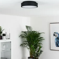 hofstein Plafonnier Kampala LED Noir, 1 lumière