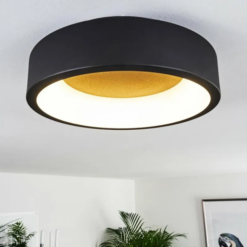 hofstein Plafonnier Kampala LED Noir, 1 lumière