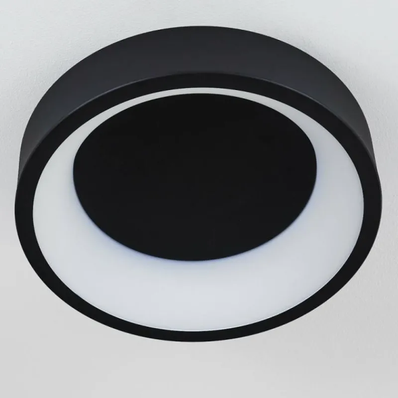 hofstein Plafonnier Kampala LED Noir, 1 lumière