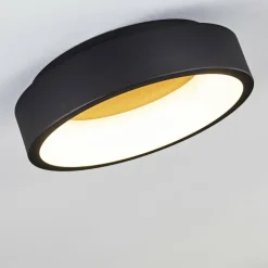 hofstein Plafonnier Kampala LED Noir, 1 lumière