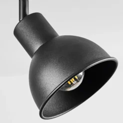 Lampes Industrielles-hofstein Plafonnier Kansela Noir, 3 lumières