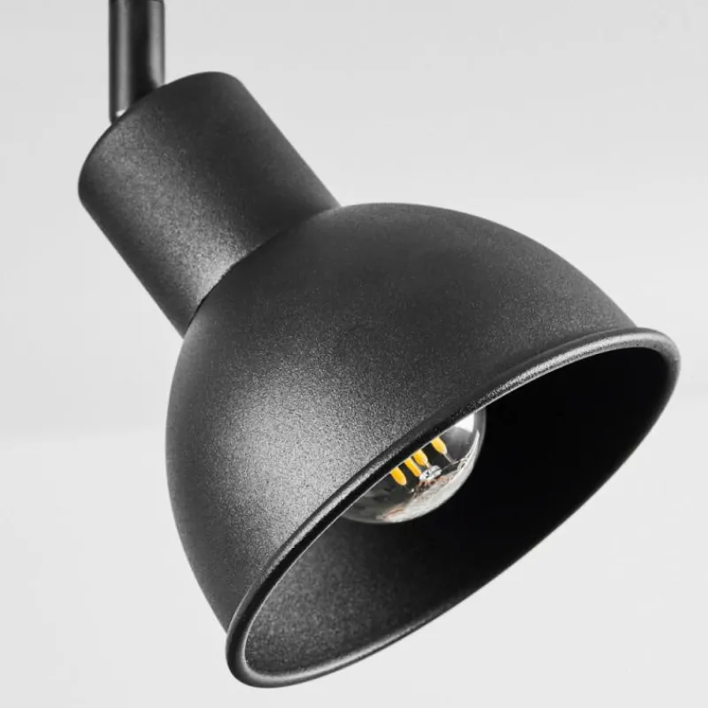 Lampes Industrielles-hofstein Plafonnier Kansela Noir, 3 lumières
