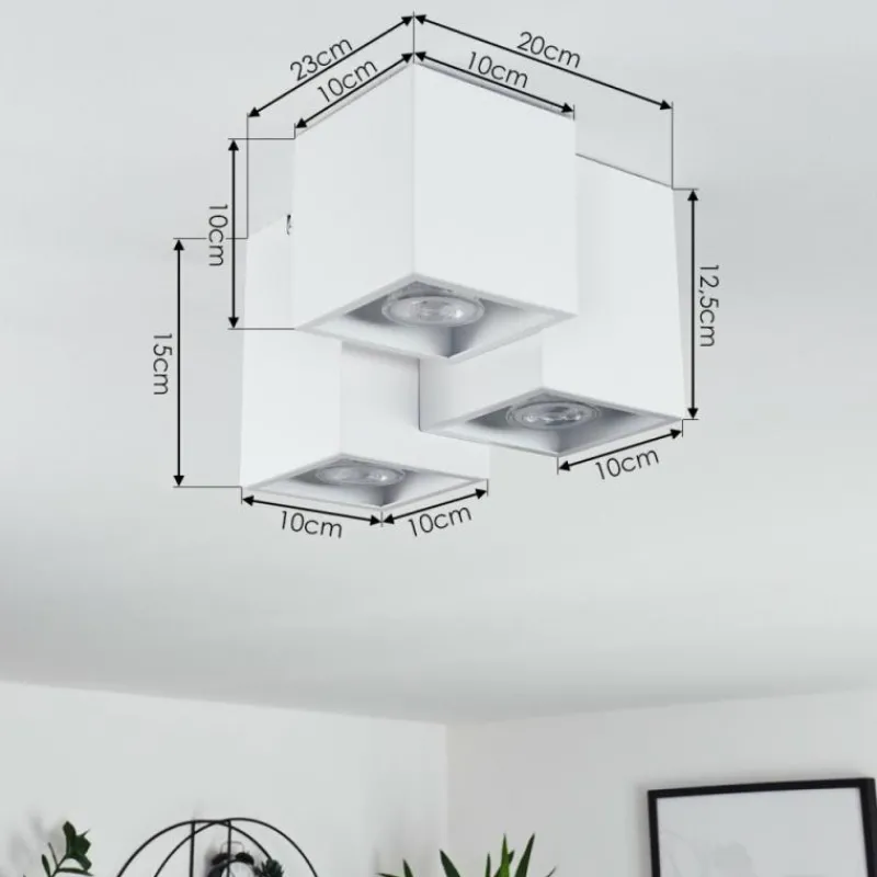 hofstein Plafonnier Karaka Blanc, 3 lumières