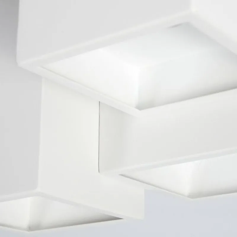 hofstein Plafonnier Karaka Blanc, 3 lumières