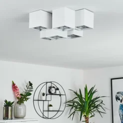 hofstein Plafonnier Karaka Blanc, 6 lumières* Plafonniers