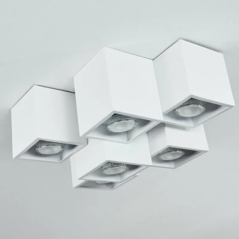 hofstein Plafonnier Karaka Blanc, 6 lumières* Plafonniers