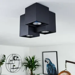 hofstein Plafonnier Karaka Noir, 3 lumières