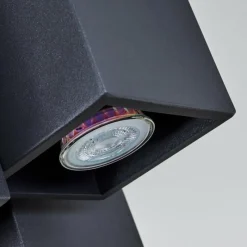 hofstein Plafonnier Karaka Noir, 6 lumières