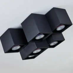 hofstein Plafonnier Karaka Noir, 6 lumières