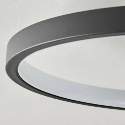 hofstein Plafonnier Kassambene LED Anthracite, Écru, 1 lumière