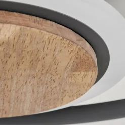 hofstein Plafonnier Kassambene LED Anthracite, Écru, 1 lumière