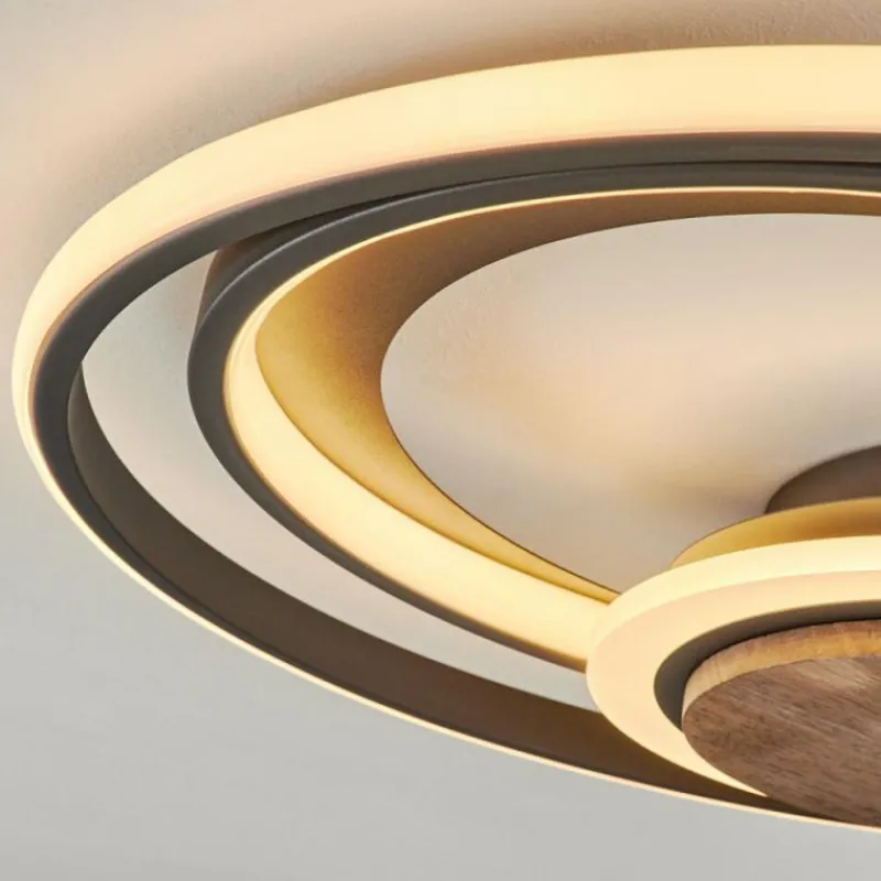 hofstein Plafonnier Kassambene LED Anthracite, Écru, 1 lumière