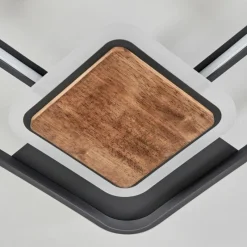 hofstein Plafonnier Kassambene LED Anthracite, Écru, 1 lumière