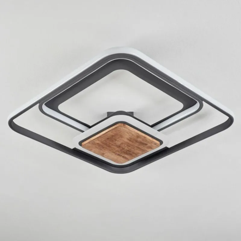 hofstein Plafonnier Kassambene LED Anthracite, Écru, 1 lumière