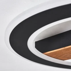 hofstein Plafonnier Katila LED Brun, Noir, 1 lumière