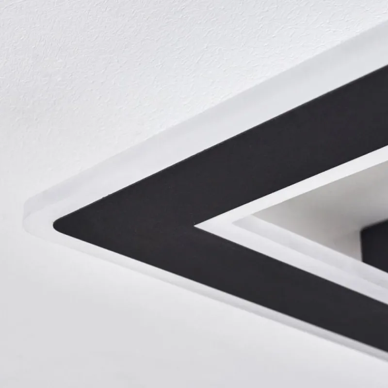 hofstein Plafonnier Katila LED Noir, 1 lumière