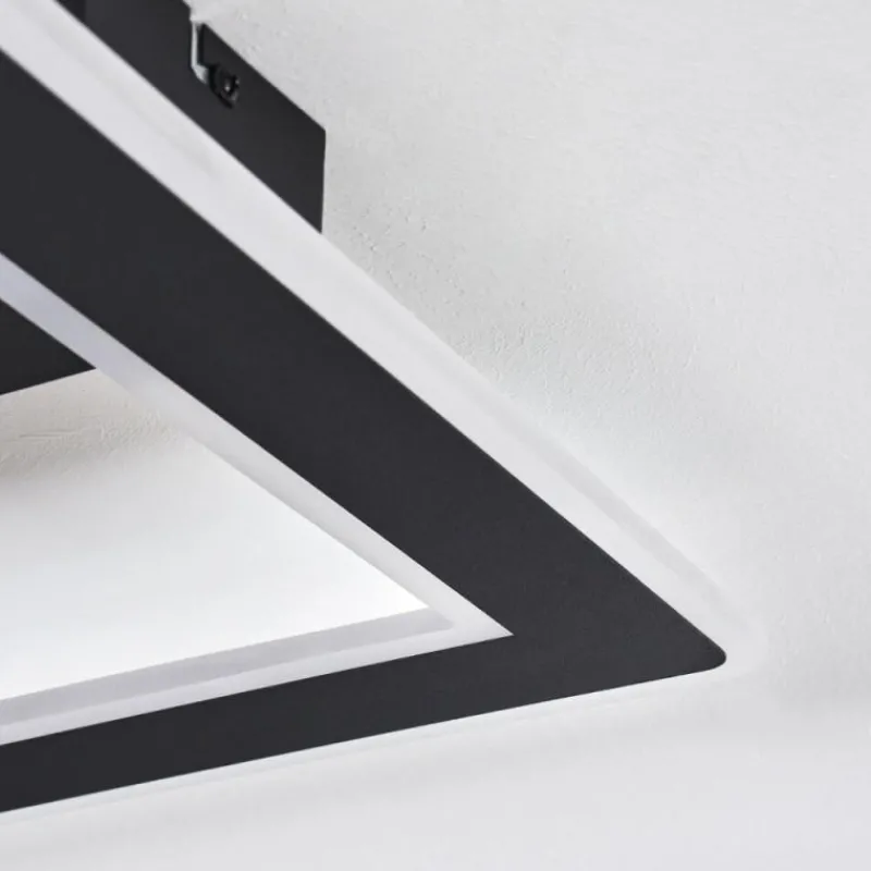hofstein Plafonnier Katila LED Noir, 1 lumière