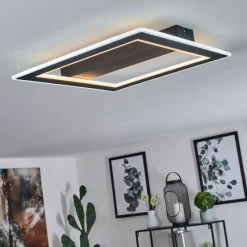 hofstein Plafonnier Katila LED Noir, 1 lumière