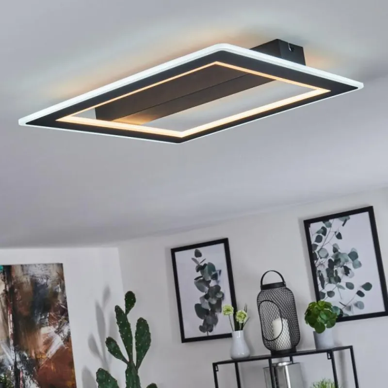 hofstein Plafonnier Katila LED Noir, 1 lumière