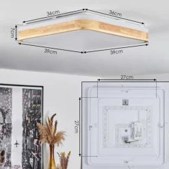 Luminaires Scandinaves-hofstein Plafonnier Kayyan LED Blanc, 1 lumière