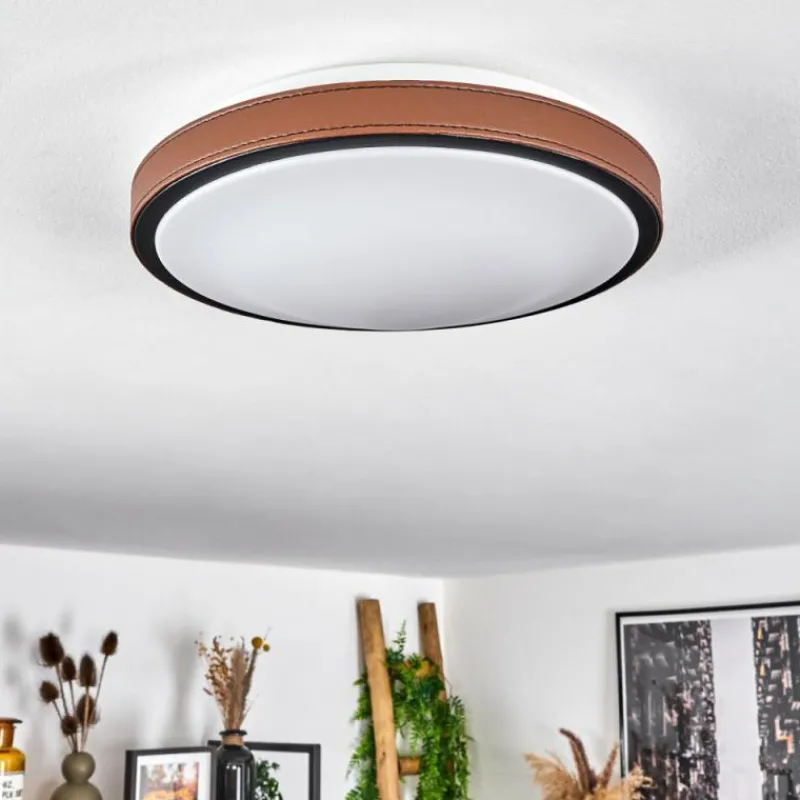 hofstein Plafonnier Kelva LED Brun, Noir, Blanc, 1 lumière