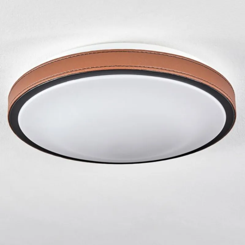 hofstein Plafonnier Kelva LED Brun, Noir, Blanc, 1 lumière